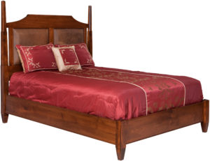 5th avenue bed w/ leather panel headboard
