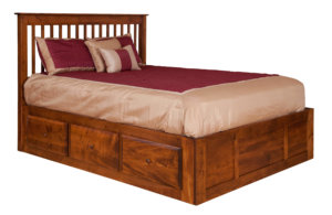 english shaker collection spindle bed w/ drawers