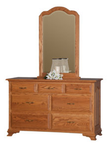 Crown Villa 56" Dresser w/ Center Mirror