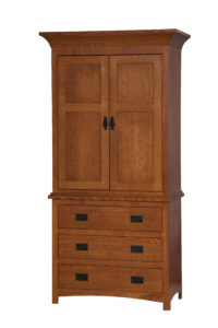 michaels mission collection 3 drawer armoire