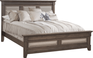 sanibel collection bed w/ fabric panel